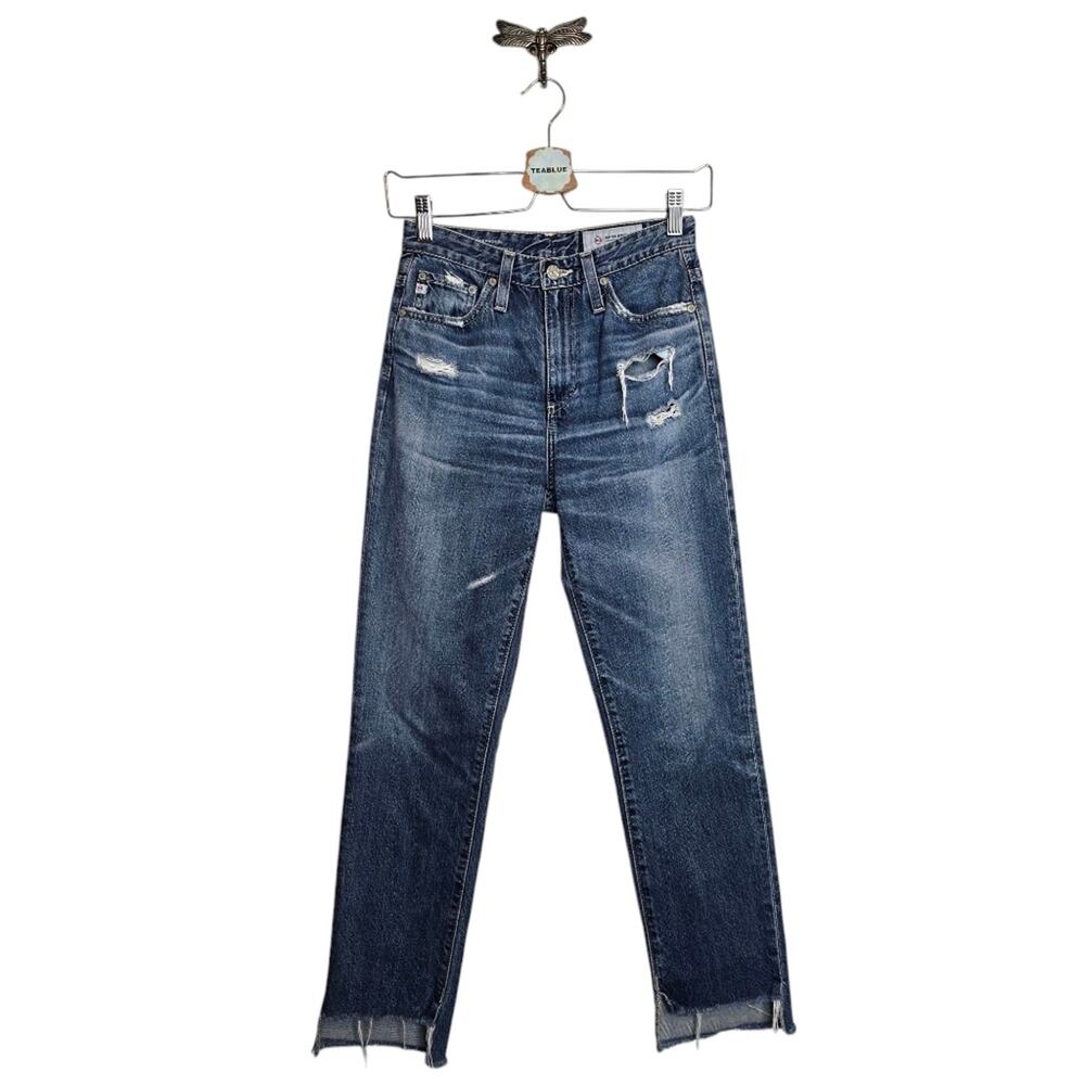 🔴 3/$30 AG 24×27 The Phoebe Vintage High-Waisted Tapered Jean — 15Y Anchorage - Picture 2 of 12